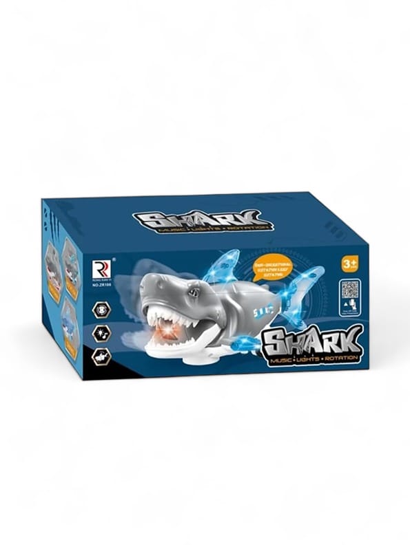 Shark Toy With Light And Music - Blue (L-103) - Toyloft