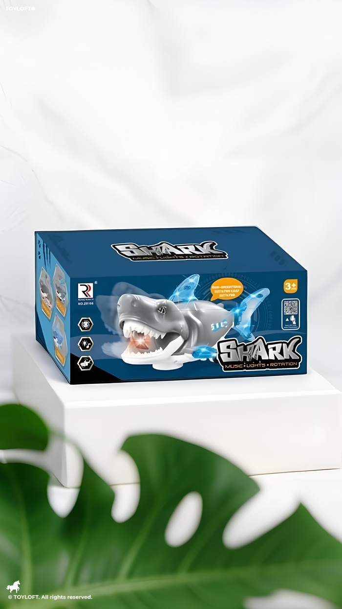 Shark Toy With Light And Music - Blue (L-103)