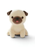 Sitting Pug Plush Toy - Premium 7-Inch Soft Stuffed Animal Puppy for Toddlers and Kids ST16040