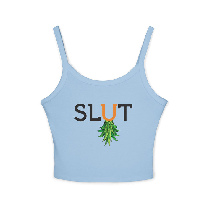 Slut Upside Down Pineapple Tank Top — Funny Tropical Graphic Tank