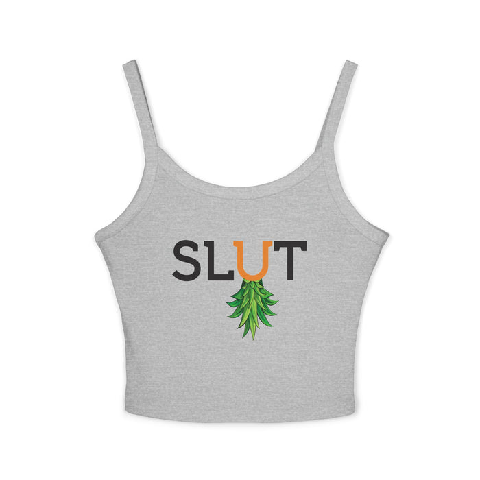 Slut Upside Down Pineapple Tank Top — Funny Tropical Graphic Tank