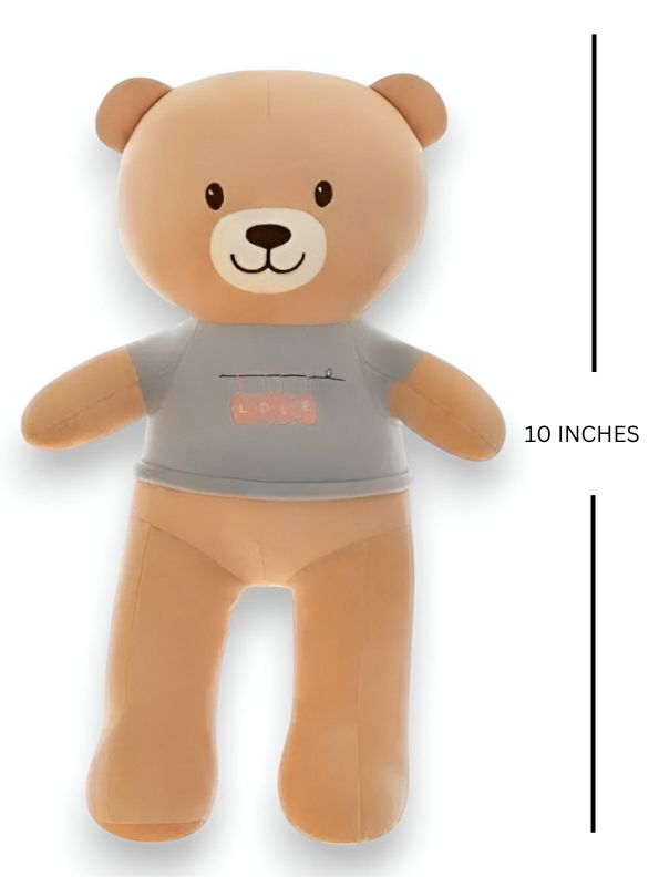 SnuggleCub - 10 Inch Teddy Bear Plush Toy |  Soft Cloth Doll for Kids & Girls Gift - MS14450