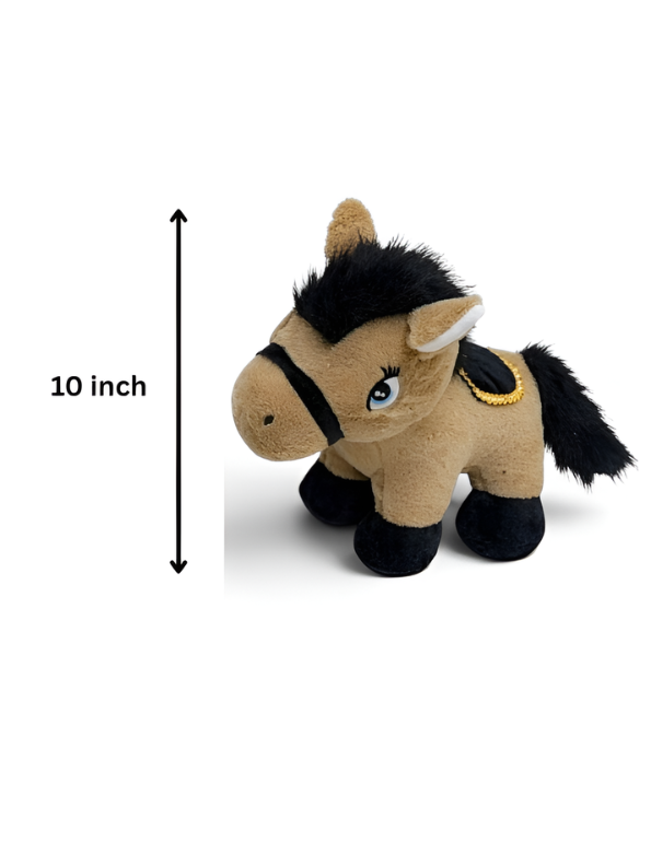 Soft Plush Brown Horse Stuffed Animal – 10-Inch Collectible Pony Toy for Children, High-Quality Cuddly Gift ST16766