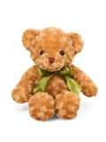 Soft Toy Bear with Green Ribbon - 8-inch Cute and Cuddly Teddy for Kids ST11464