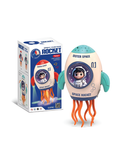 Space Rocket Toy – Bump and Go Interactive Sky Projector & Mist Spray Turquoise LMI16726.