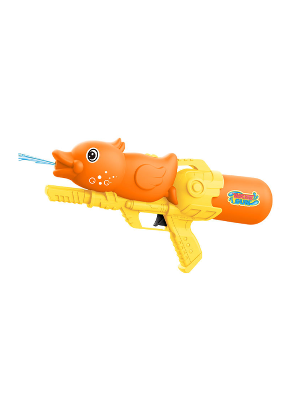 SplashMax – 300ml High-Pressure Water Gun | Large Tank Holi Pichkari for Kids Orange LMI14338.