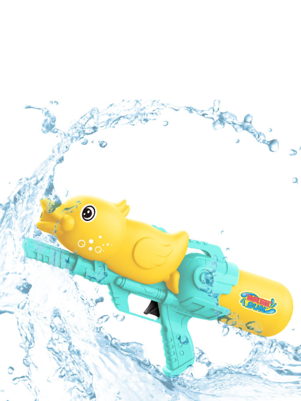 SplashMax – 300ml High-Pressure Water Gun | Large Tank Holi Pichkari for Kids Orange LMI14338.