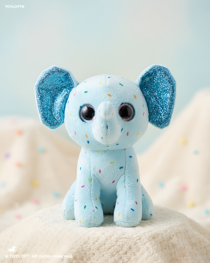 Sprinkles the Elephant Plush | Blue 7-Inch Soft Stuffed Animal ST16790