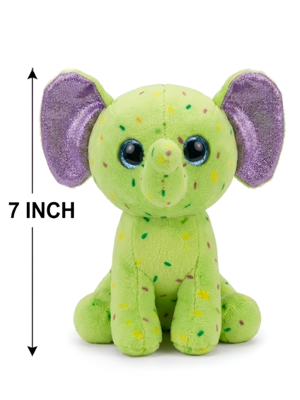 Sprinkles the Elephant Plush | Green 7-Inch Soft Stuffed Animal ST16790