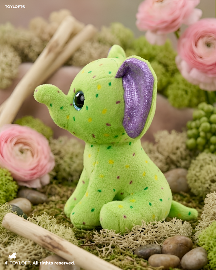 Sprinkles the Elephant Plush | Green 7-Inch Soft Stuffed Animal ST16790