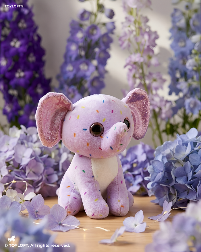 Sprinkles the Elephant Plush | Lavender 7-Inch Soft Stuffed Animal ST16790