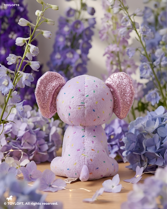 Sprinkles the Elephant Plush | Lavender 7-Inch Soft Stuffed Animal ST16790