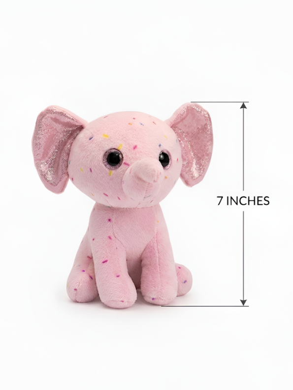 Sprinkles the Elephant Plush | Pink 7-Inch Soft Stuffed Animal ST16790