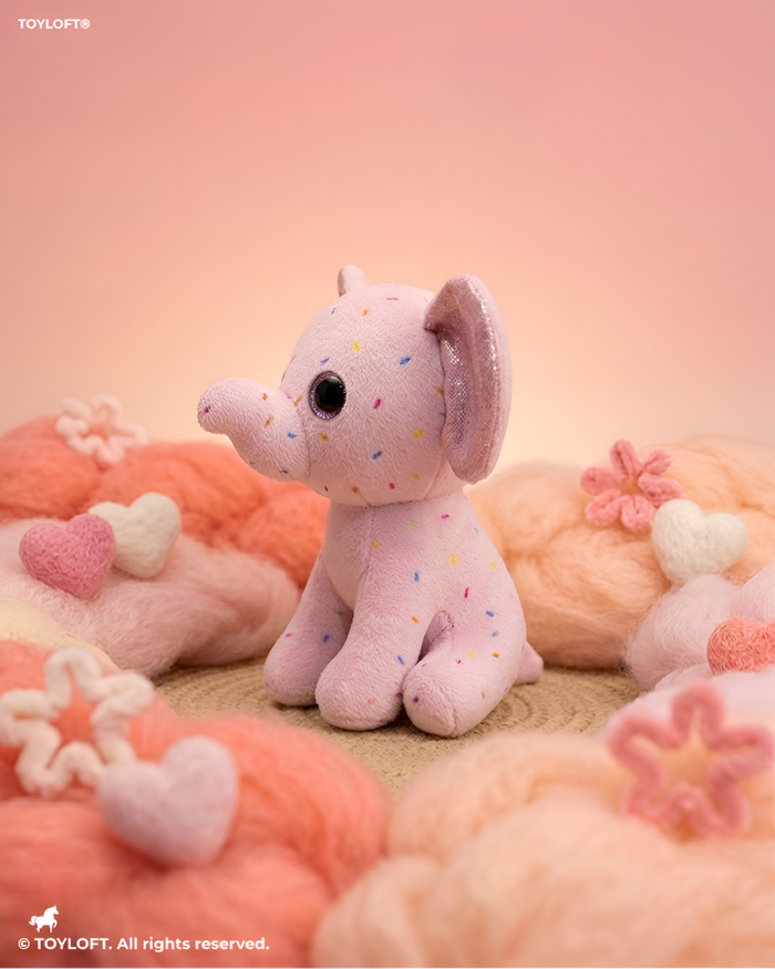 Sprinkles the Elephant Plush | Pink 7-Inch Soft Stuffed Animal ST16790