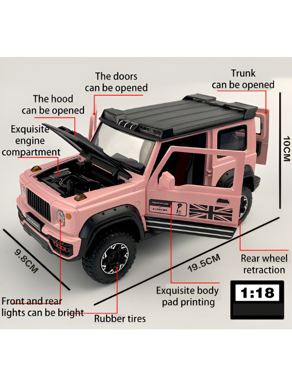 Suzuki Jimny 1:24 Scale Alloy Diecast Model Car with Dual Mist Spray Effect LMI15473.