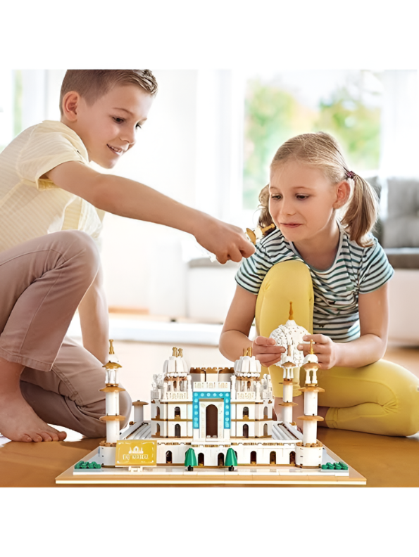 Taj Mahal Architecture Building Blocks Set – Educational DIY Construction Kit MD117