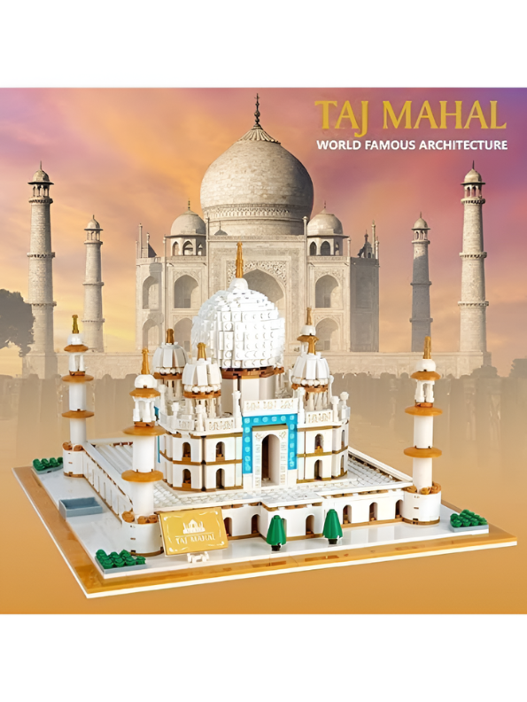 Taj Mahal Architecture Building Blocks Set – Educational DIY Construction Kit MD117
