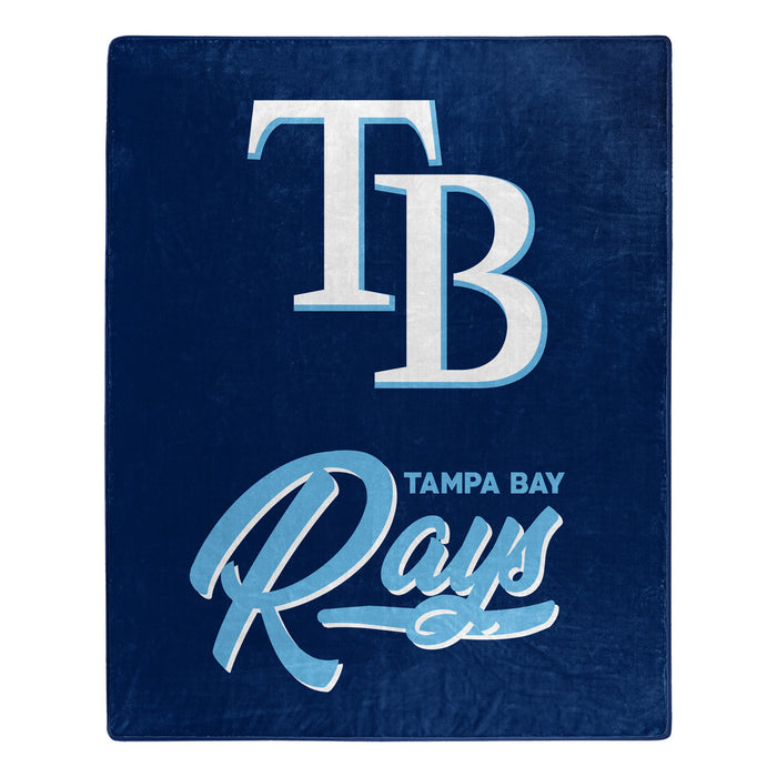 Tampa Bay Rays Blanket 50x60 Raschel Signature Design-0