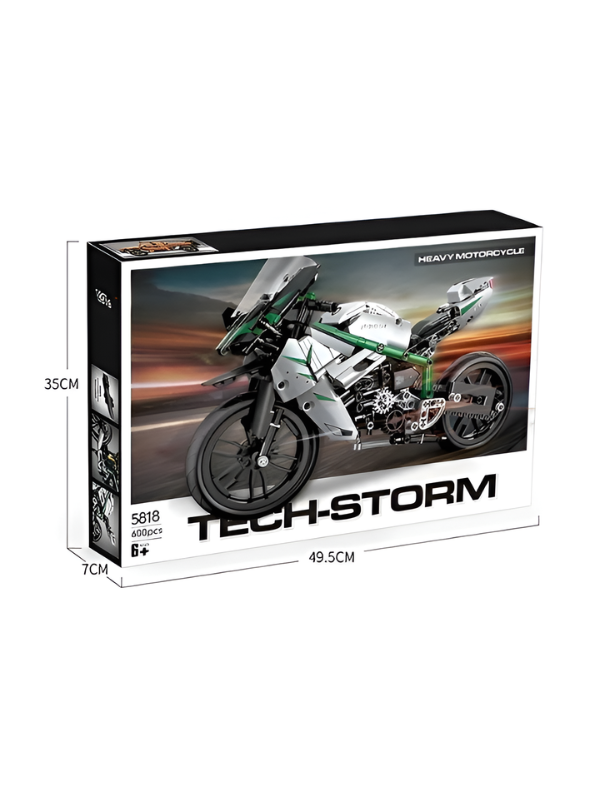 Tech-Storm 600+ PCS Heavy Motorcycle Building Blocks Kit TV5873.