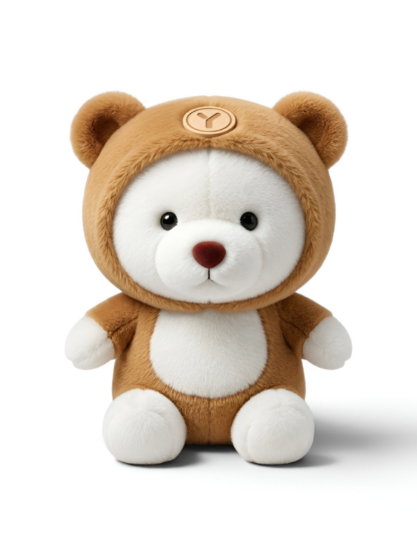 Teddy Bear in Brown Animal Hoodie – 8-Inch Premium Plush Ultra-Soft Stuffed Toy for Kids and Collectors ST13209