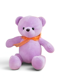 Teddy Bear – Premium Purple Stuffed Animal 7-Inch Cuddly Plush with Decorative Orange Ribbon ST14705
