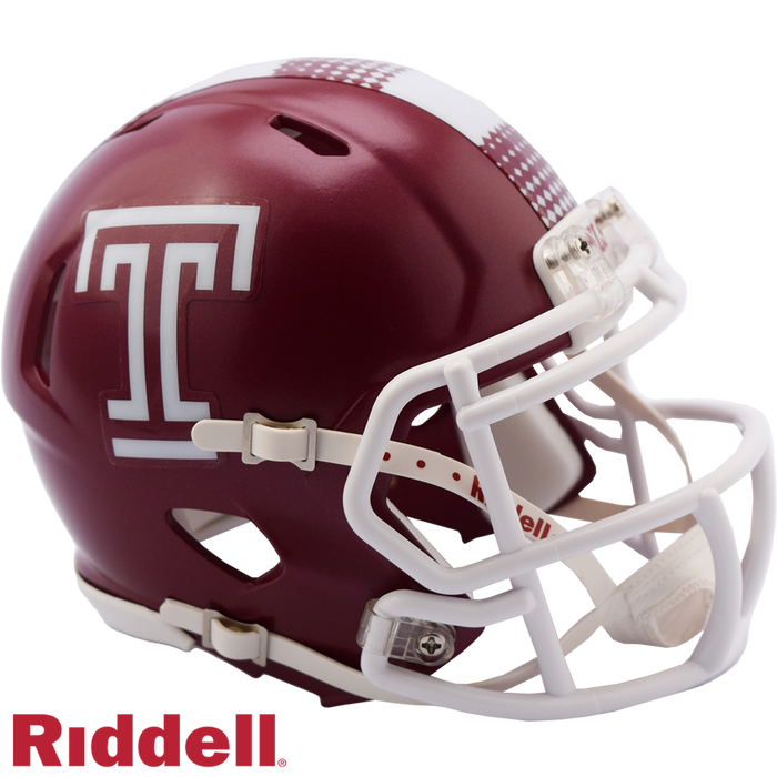 Temple Owls Helmet Riddell Replica Mini Speed Style-0