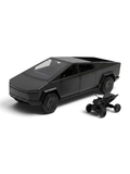 Tesla Cybertruck Style Alloy Model Car 1:28 Scale – Black Diecast Metal Collectible with Opening Doors TV6170