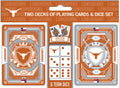 Texas Longhorns Playing Cards and Dice Set-0