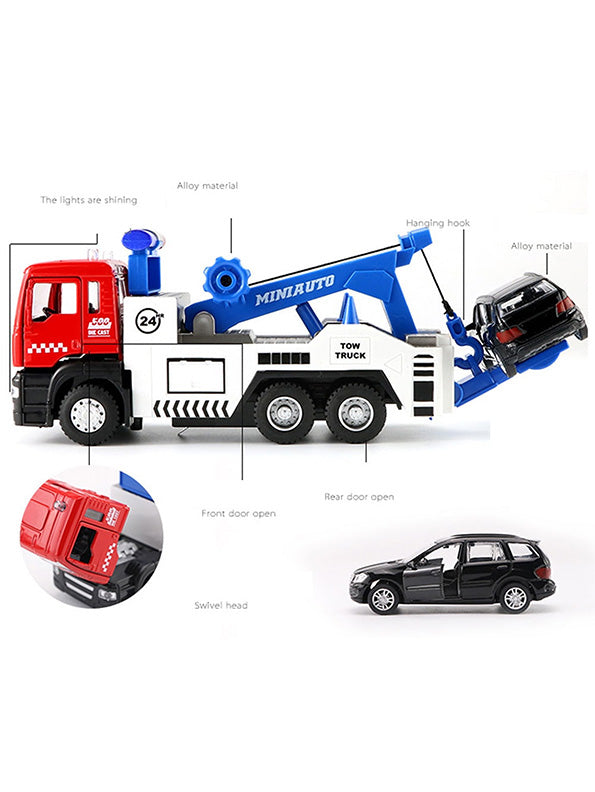Towing Truck Toy For Kids - Blue (MS-S-24) - Toyloft