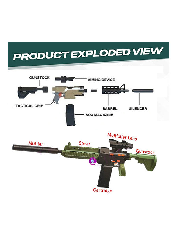 Nerf Toy With 4X Scope (L-20) - Toyloft
