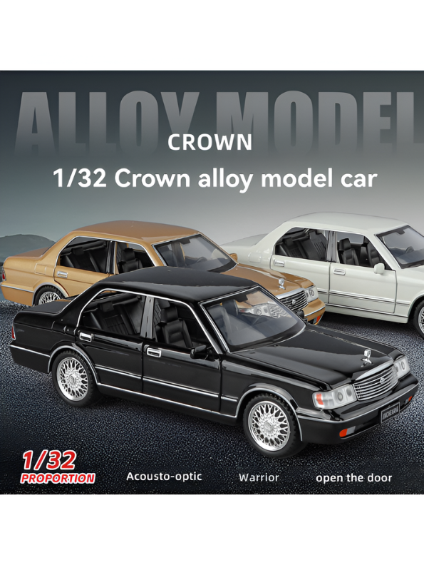 Toyota Crown Luxury Sedan Diecast Model Car 1:32 Scale Vintage Collectible Metal Car TV6302.