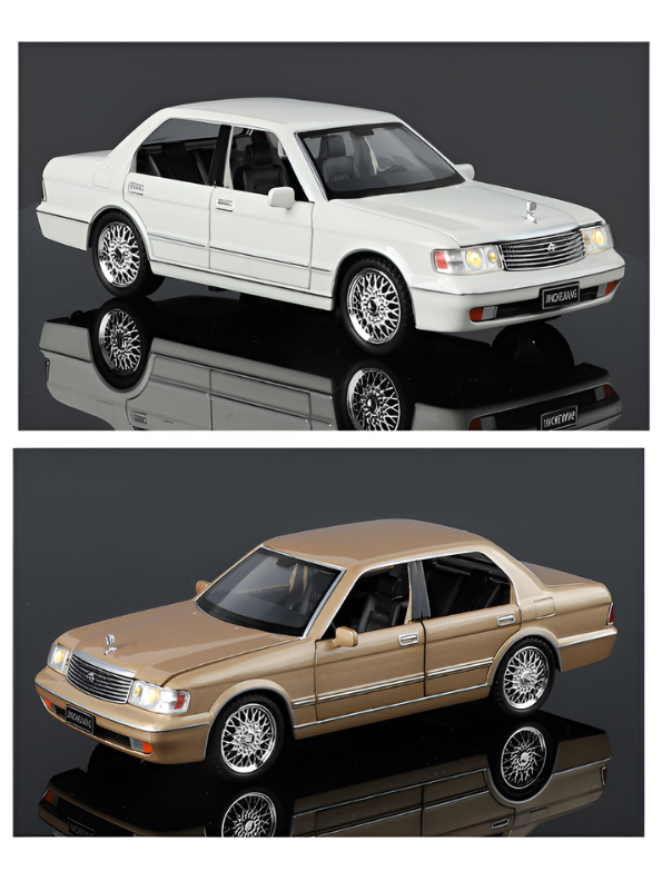 Toyota Crown Luxury Sedan Diecast Model Car 1:32 Scale Vintage Collectible Metal Car TV6302.