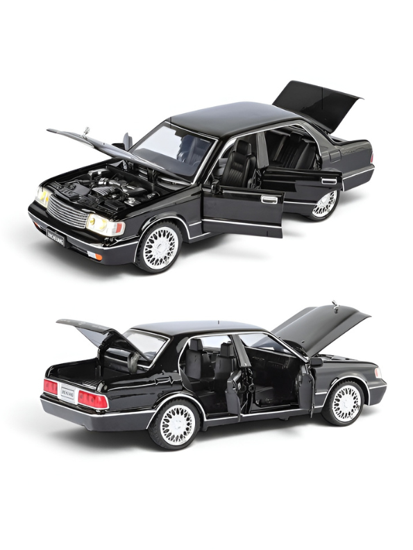 Toyota Crown Luxury Sedan Diecast Model Car 1:32 Scale Vintage Collectible Metal Car TV6302.