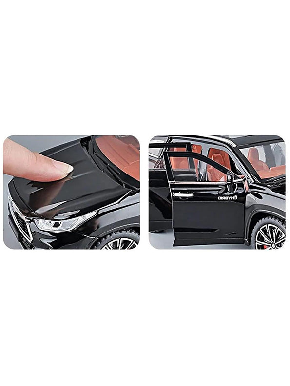 Toyota Highlander Model Metal Diecast Car 1:24 Scale - Black (TV-S-24) - Toyloft