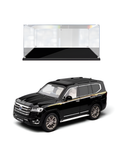 Toyota Land Cruiser LC300 Diecast Metal Toy Car Black 1:32 Scale with Acrylic Display Case MD30