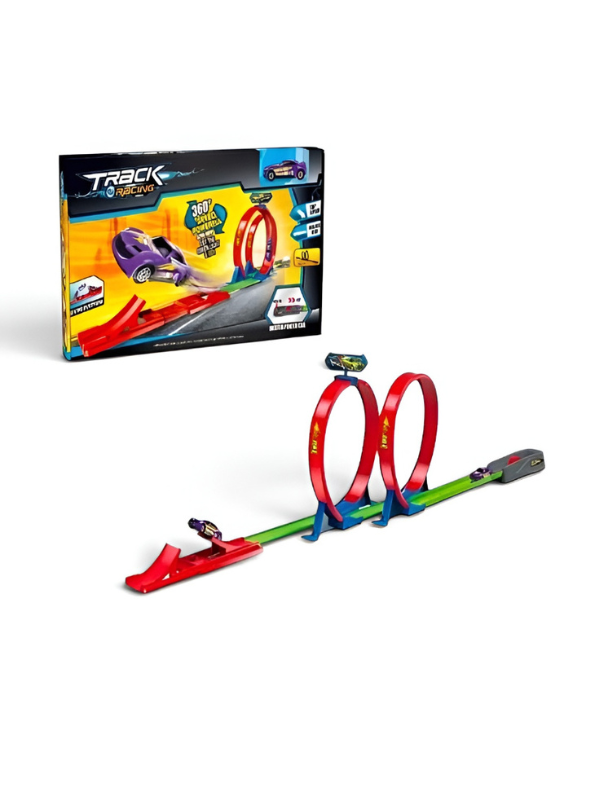 Track Racing 360° Double Loop Toy Car Track Set TV1824.