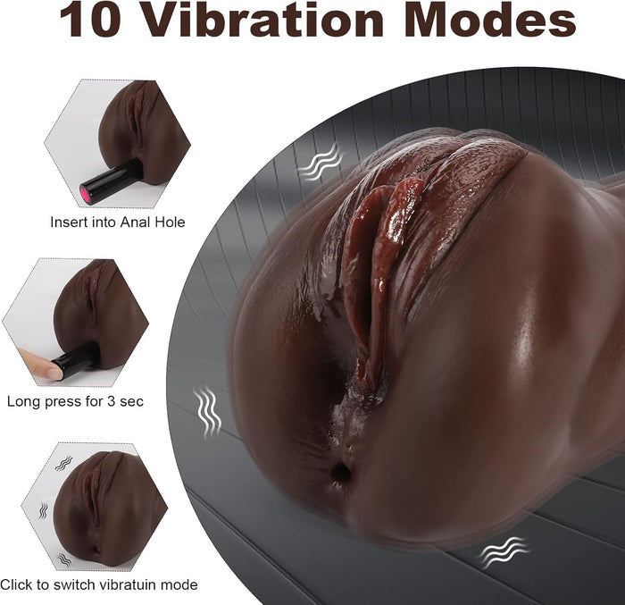 TripleTease Vibrating Bullet Pocket Pussy Stroker