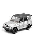UAZ Hunter Diecast Alloy Metal Model Car SUV – 1:18 Scale Interactive Features with Lights & Sound, Opening Doors & Hood, Black TV6153