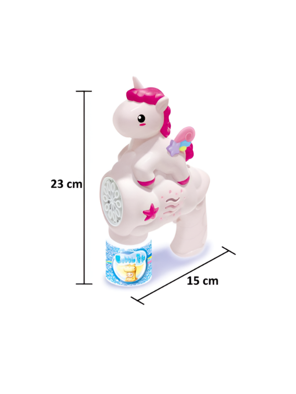 Unicorn Bubble Machine Gun Toy – Automatic Bubble Maker Blaster LMI16591.