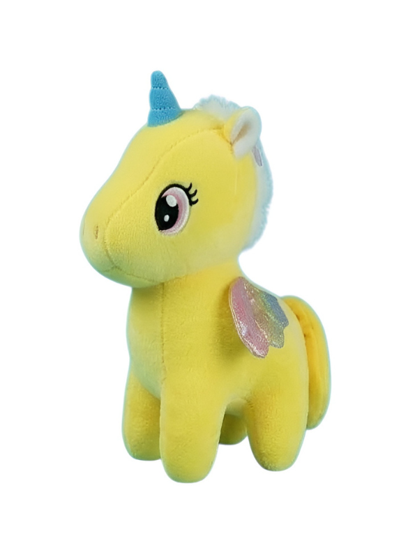 Unicorn Pegasus Plush 7 Inch – Magical Soft Stuffed Unicorn Yellow ST14876.