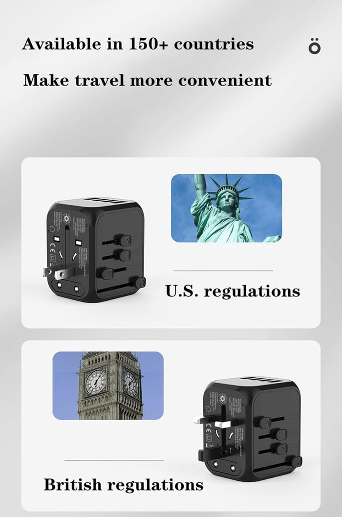 Universal Travel Adapter With USB and Type c