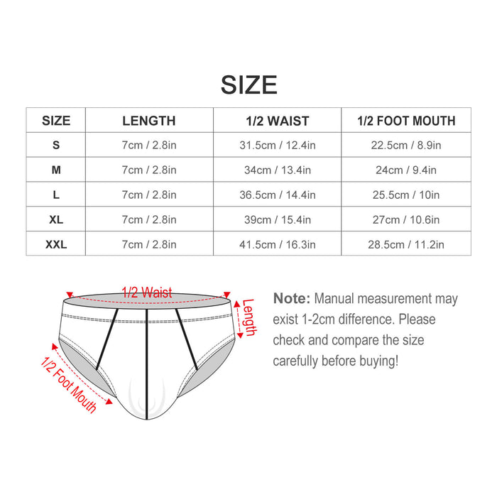 Upside Down Pineapple Neon Silk Men’s Brief Underwear