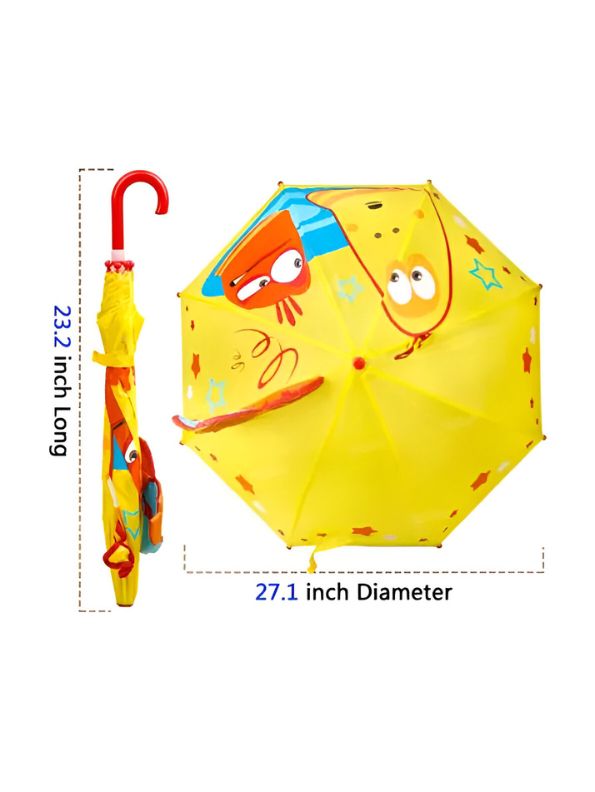 VeggieFun - Kids Cartoon Vegetable Umbrella with Cute Carrot & Potato Design NOV6221.