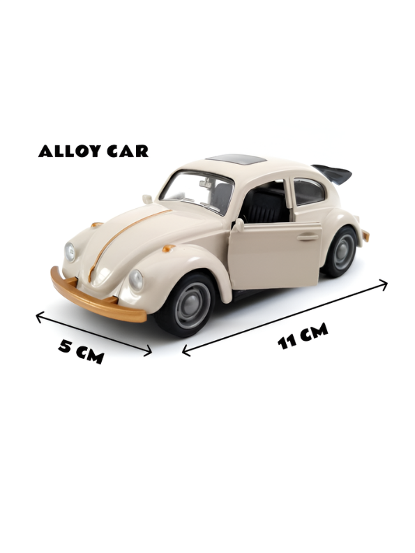 Vintage Beetle Diecast Metal Toy Car 1:36 Scale TV4625.