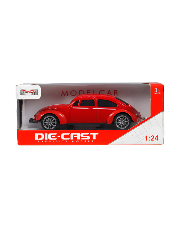 Vintage Volkswagen Beetle Model Car 1:24 Scale Retro Classic Collectible Car TV7331.