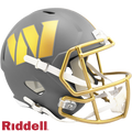 Washington Commanders Helmet Riddell Replica Full Size Speed Style Slate Alternate-0