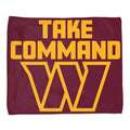 Washington Commanders Towel 15x18 Rally Style Full Color-0