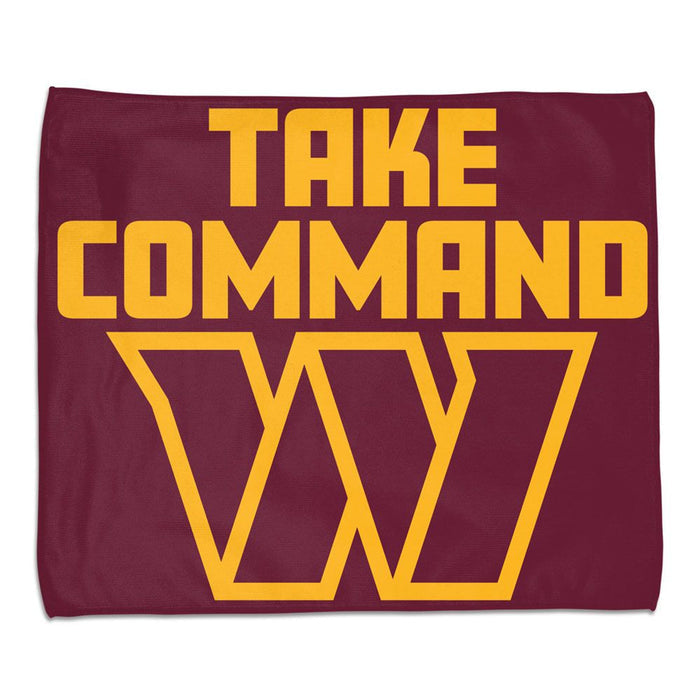 Washington Commanders Towel 15x18 Rally Style Full Color-0