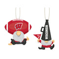 Wisconsin Badgers Ornament Gnome Fan 2 Pack-0