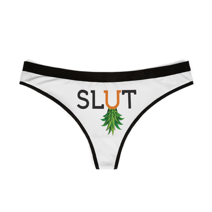 Women’s Thong "Upside Down Pineapple" — Slut Graphic